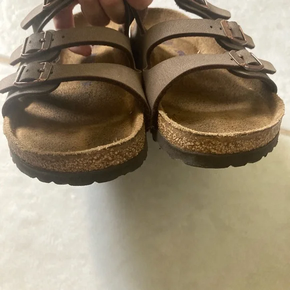 Birkenstock Florida Birkibuc Soft Footbed Sandal In Mocha Sz EU 36/ US 5-5.5 - Picture 7 of 7
